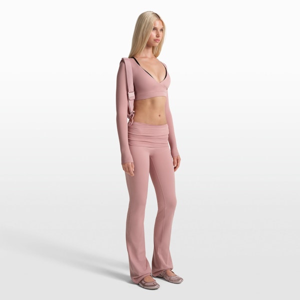 Skims NikeSKIMS MATTE FOLDOVER SLIM FLARE LEGGING