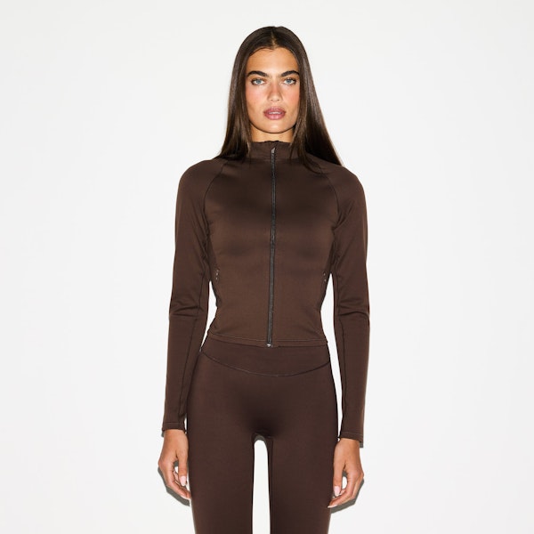Skims NikeSKIMS MATTE MOCK NECK FULL ZIP JACKET