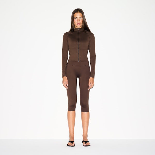 skims NikeSKIMS MATTE MOCK NECK FULL ZIP JACKET