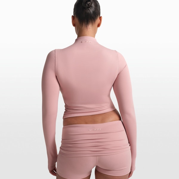 Skims NikeSKIMS MATTE ZIP FRONT TOP