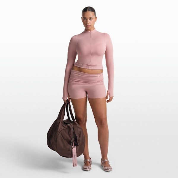 skims NikeSKIMS MATTE ZIP FRONT TOP