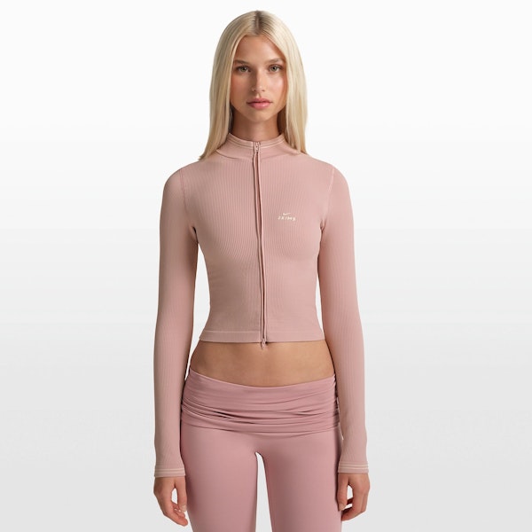 Skims NikeSKIMS RIBBED SEAMLESS ZIP UP CROP JACKET