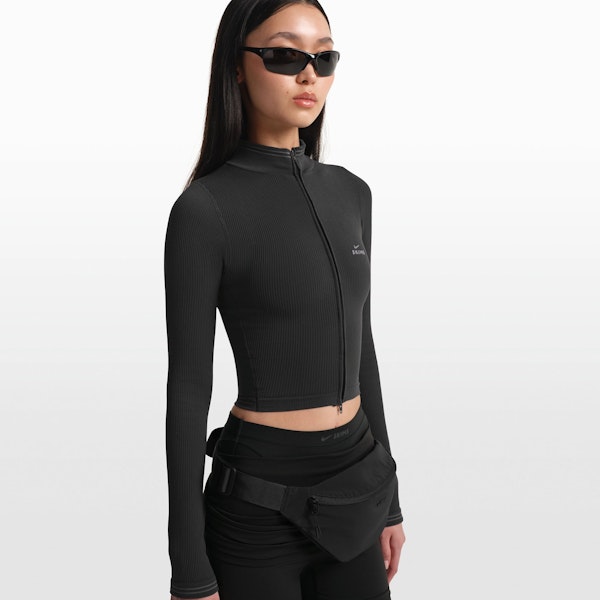 Skims NikeSKIMS RIBBED SEAMLESS ZIP UP CROP JACKET
