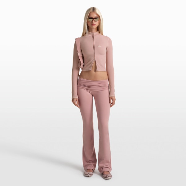 skims NikeSKIMS RIBBED SEAMLESS ZIP UP CROP JACKET