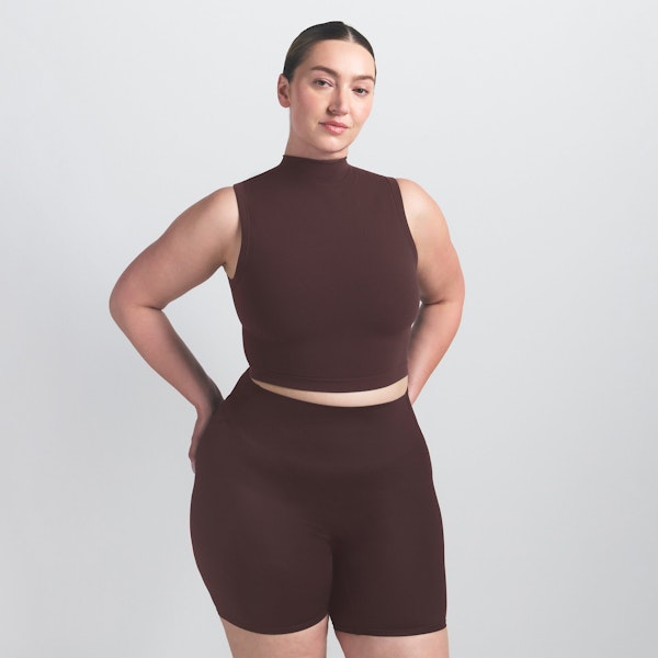 Skims NikeSKIMS VINTAGE SEAMLESS MOCK NECK BRA TOP