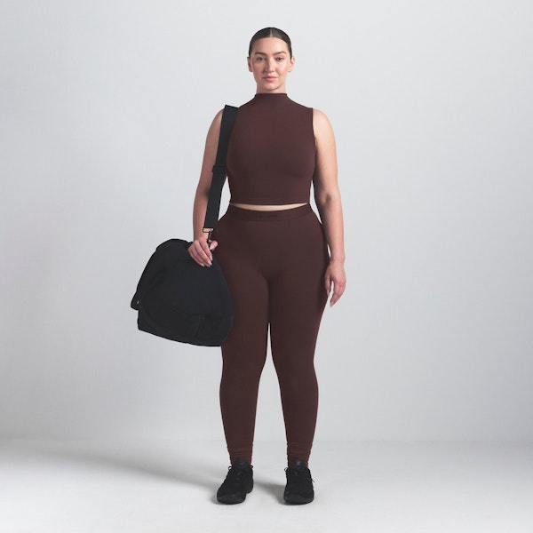 Skims NikeSKIMS VINTAGE SEAMLESS MOCK NECK BRA TOP