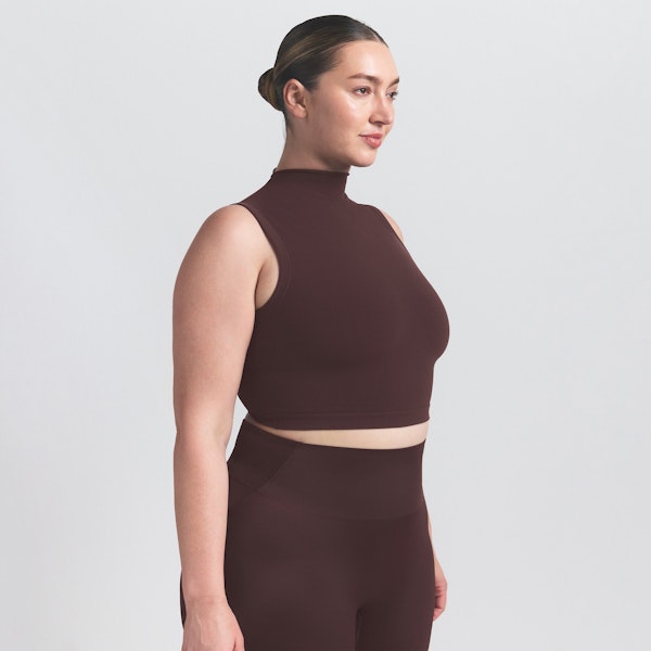 Skims NikeSKIMS VINTAGE SEAMLESS MOCK NECK BRA TOP