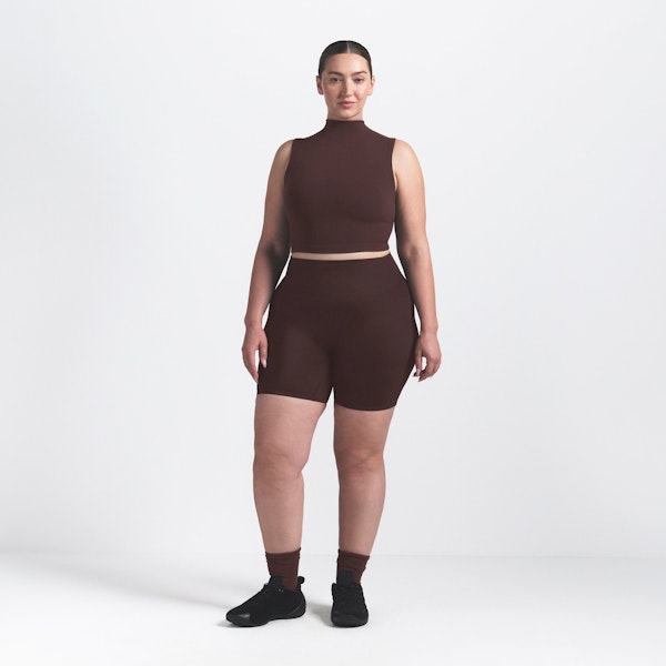 skims NikeSKIMS VINTAGE SEAMLESS MOCK NECK BRA TOP