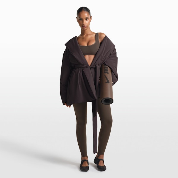 skims NikeSKIMS WOVEN NYLON WRAP COAT