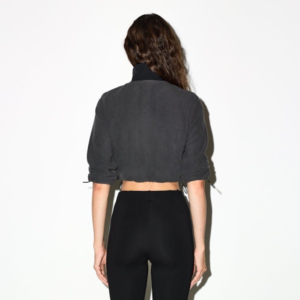 Skims OUTDOOR FLEECE CROPPED 3/4 SLEEVE JACKET