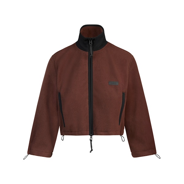 Skims OUTDOOR FLEECE CROPPED 3/4 SLEEVE JACKET