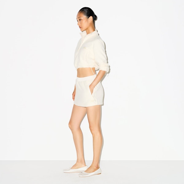 Skims OUTDOOR FLEECE CROPPED 3/4 SLEEVE JACKET