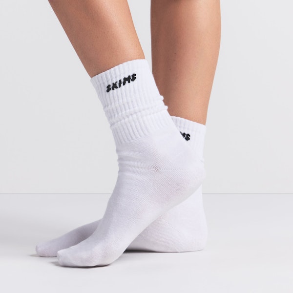Skims RIBBED CREW LOGO SOCK 3-PACK