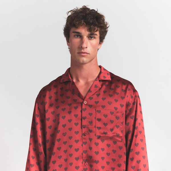 Skims SATEEN SLEEP MENS LONG SLEEP SET