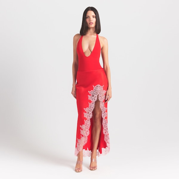 Skims SEAMLESS SCULPT DEEP PLUNGE THONG BODYSUIT