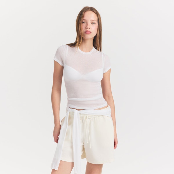 Skims SHEER RIB T-SHIRT