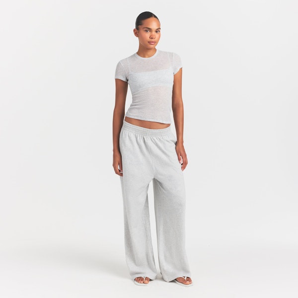 skims SHEER RIB T-SHIRT