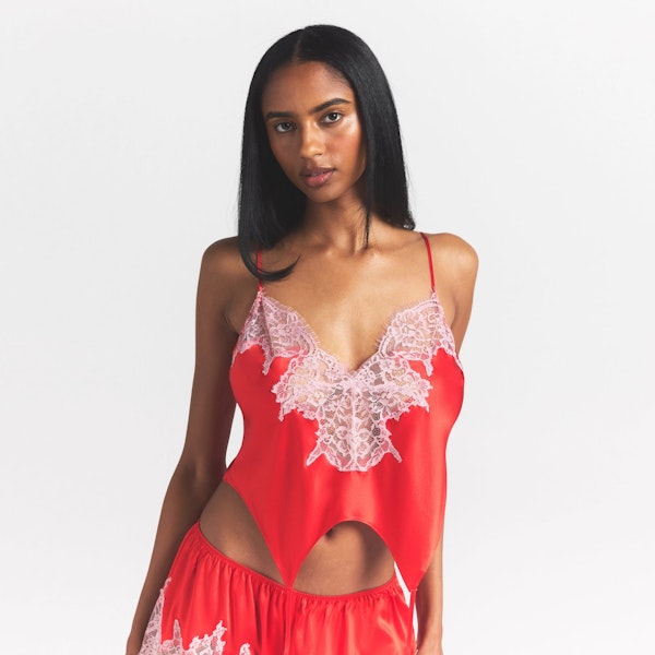 Skims SILK LACE GARTER CAMI AND SHORT SET