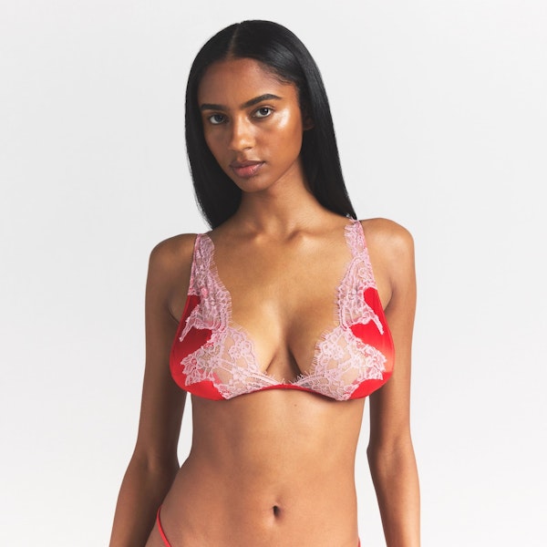 Skims SILK LACE PLUNGE BRALETTE