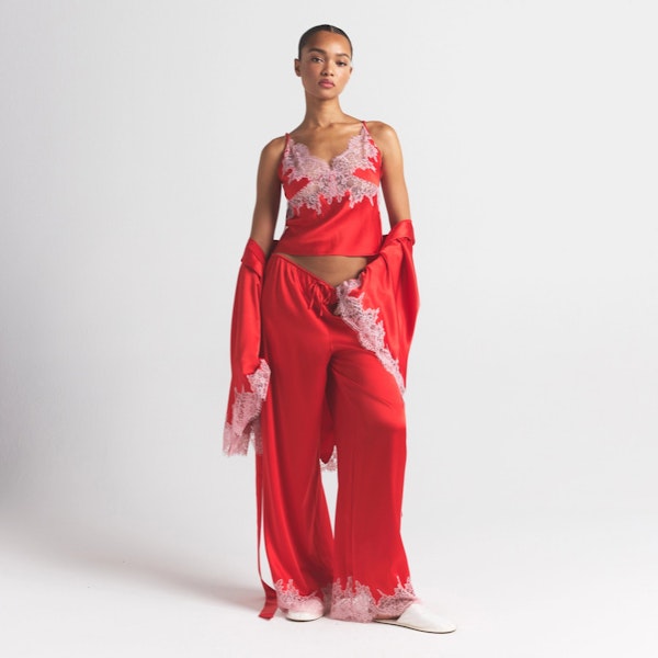 Skims SILK LACE ROBE