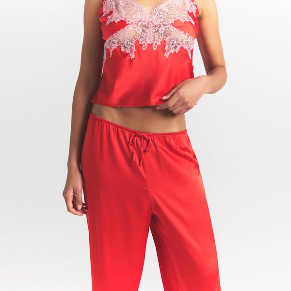 Skims SILK LACE STRAIGHT LEG PANT