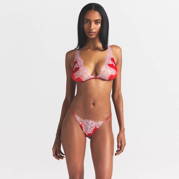 Skims SILK LACE STRING THONG