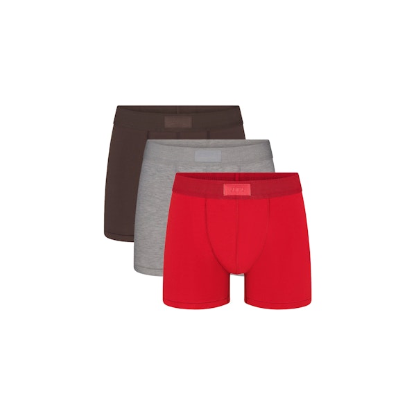 skims SKIMS COTTON MENS 3" BOXER BRIEF 3-PACK