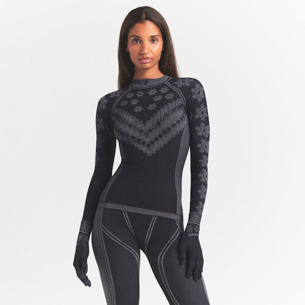 Skims SKIMS FIRST LAYERS HALF ZIP LONG SLEEVE