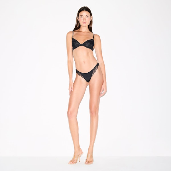 Skims SKIMS LACE UNLINED DEMI BRA