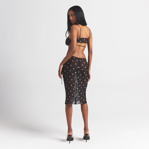 Skims SKIMS ROMANCE TIE SIDE MIDI SKIRT