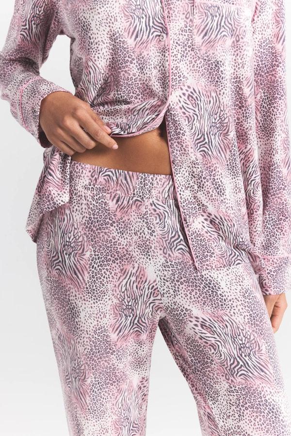 Skims SKIMS SLEEP LONG SLEEVE BUTTON UP SET