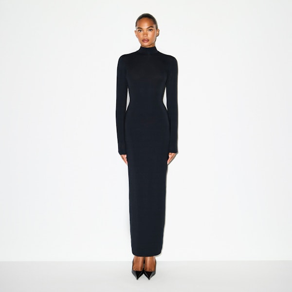 Skims SMOOTH LAYERS TURTLENECK LONG DRESS