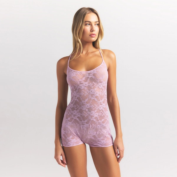 Skims STRETCH LACE LOW BACK ONESIE