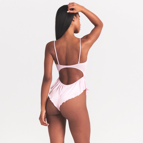 Skims STRETCH SATIN TIE FRONT TEDDY