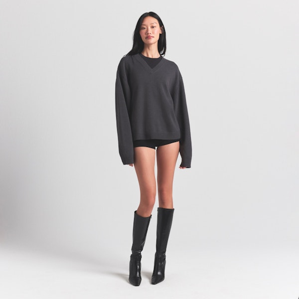 skims SWEATER KNITS PULLOVER V NECK