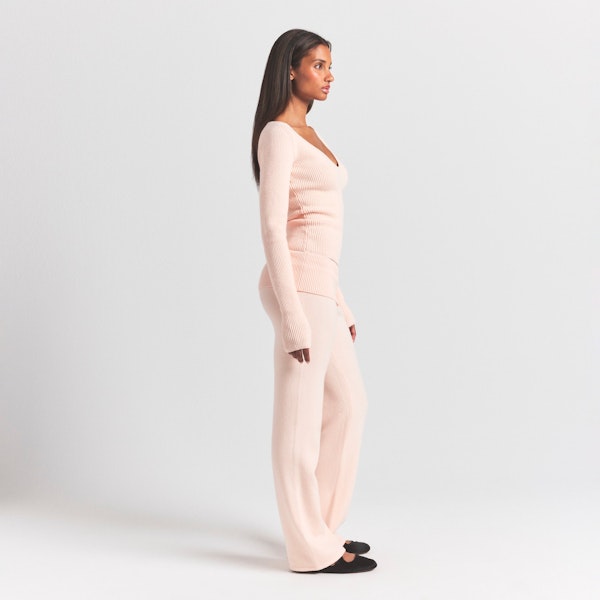 Skims SWEATER KNITS RIBBED LONG SLEEVE TOP