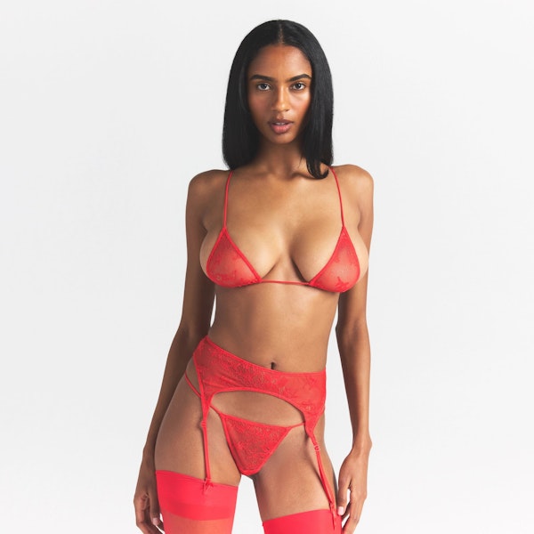 Skims ULTRA FINE LACE GARTER BELT