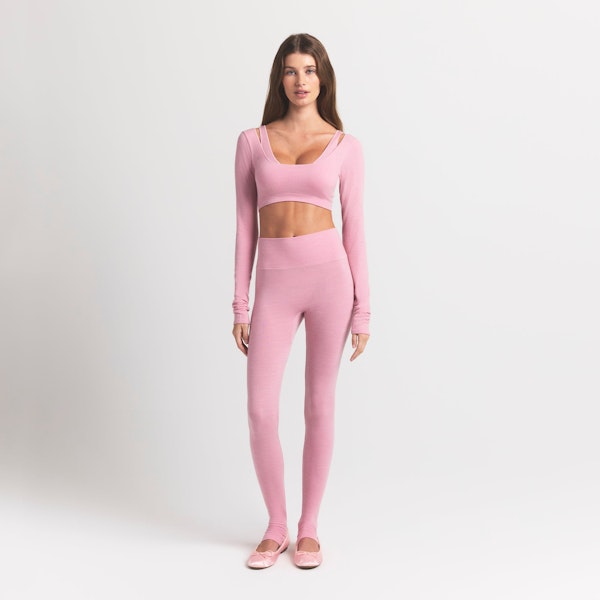 skims WOOL RIB HIGH-WAISTED LEGGING