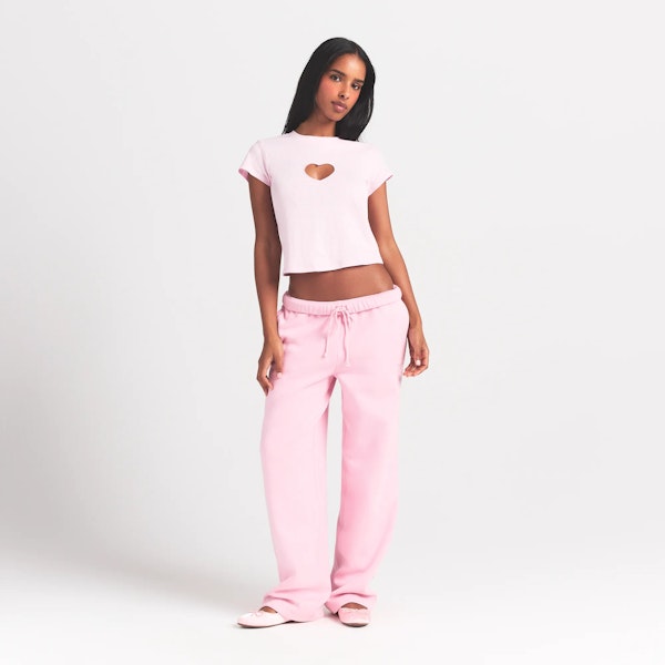 skims WORN IN JERSEY HEART BABY TEE