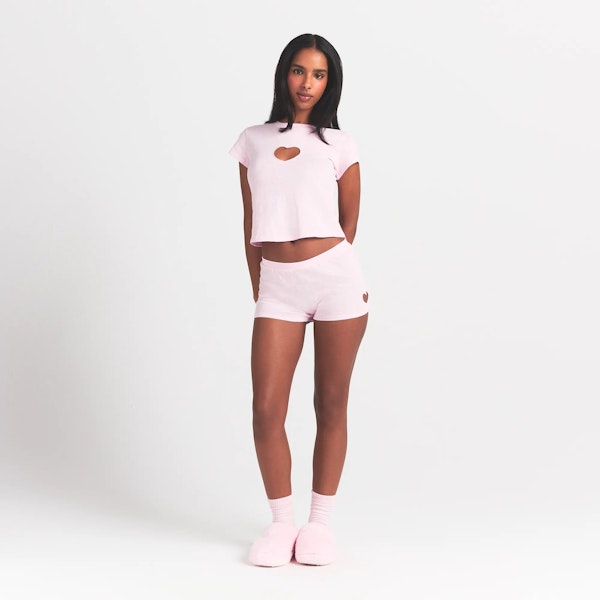 skims WORN IN JERSEY HEART MICRO SHORT