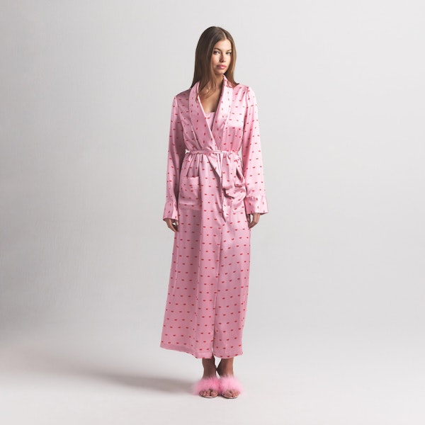 Skims WOVEN SHINE LONG ROBE