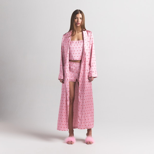 Skims WOVEN SHINE LONG ROBE