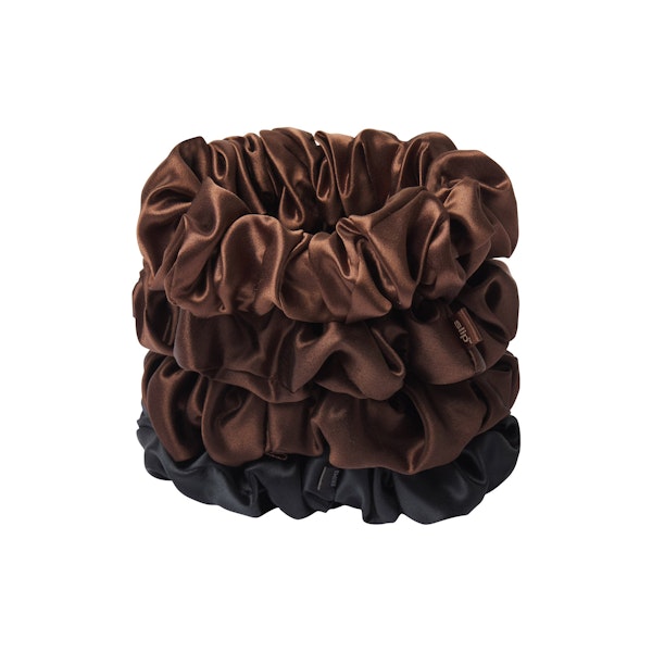 Skims SLIP X SKIMS PURE SILK LARGE SCRUNCHIES 4-PACK