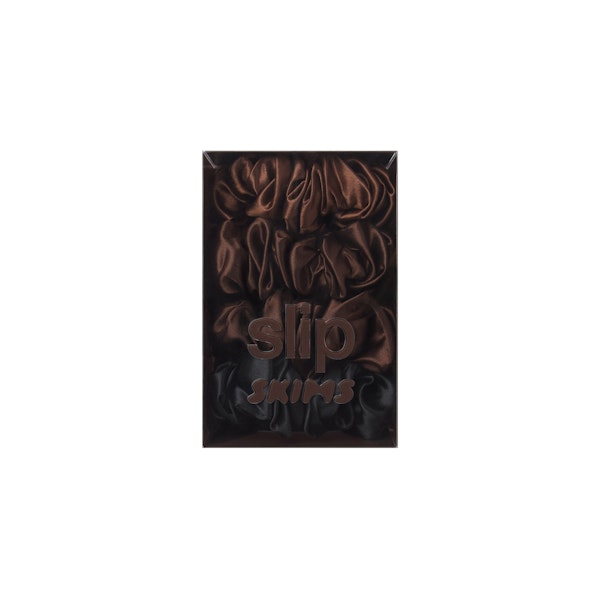 skims SLIP X SKIMS PURE SILK LARGE SCRUNCHIES 4-PACK