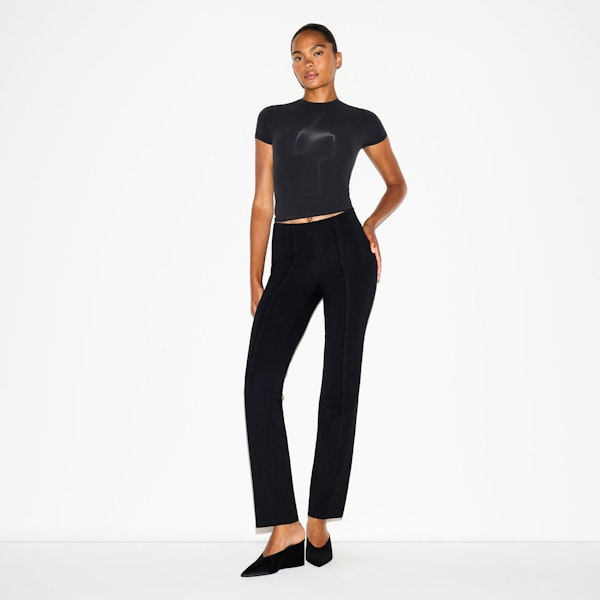 Skims THE ESSENTIAL COLLECTION HIGH-WAISTED PINTUCK STRAIGHT LEG PANT