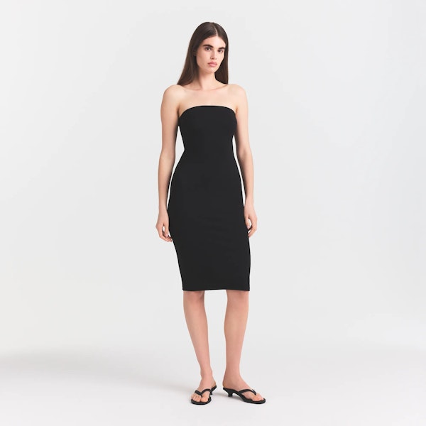 skims THE ESSENTIAL COLLECTION STRAPLESS MIDI DRESS