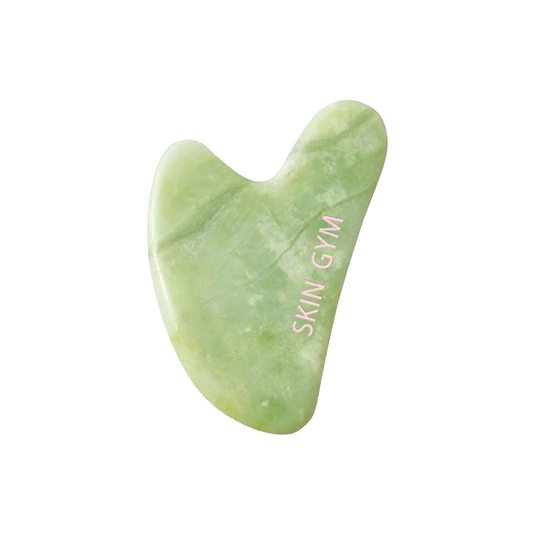 skin camp Jade Heart Shaped Gua Sha Facial Massage Tool