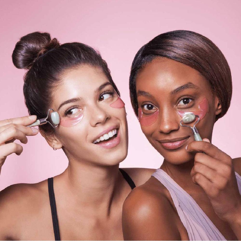 Skin Camp Mini Jade Eye Face Roller & Under Eye Massager |Skin Gym
