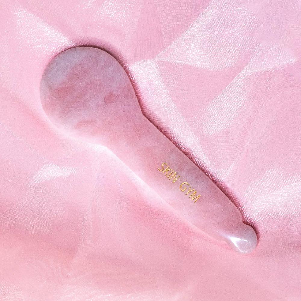 Skin Camp Rose Quartz Gua Sha Facial Massage Spoonie