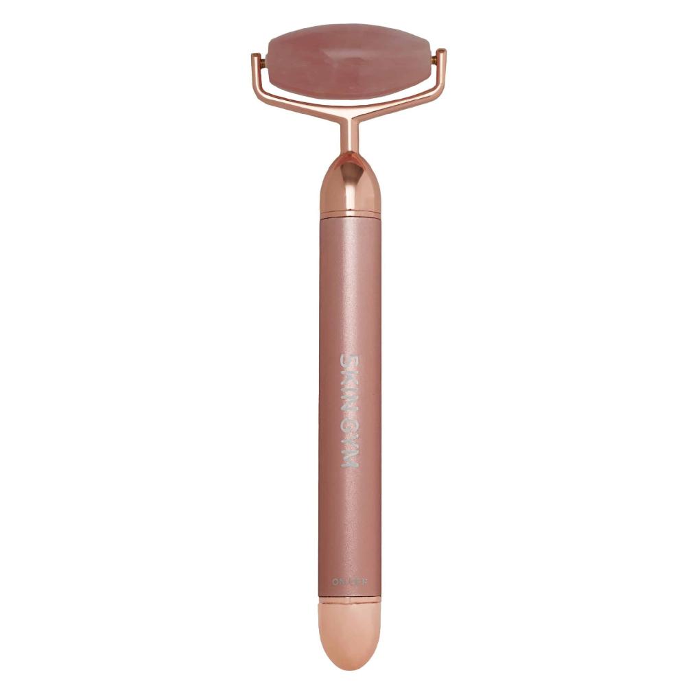 skin camp Rose Quartz Vibrating Lift & Contour Facial Roller